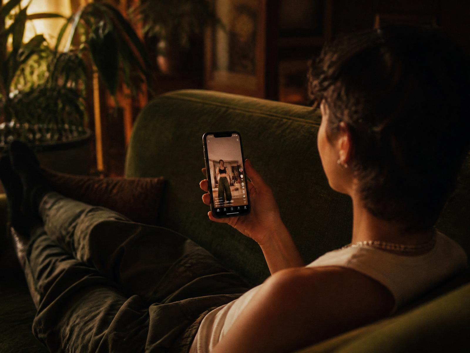 Person watching short-form content on their phone